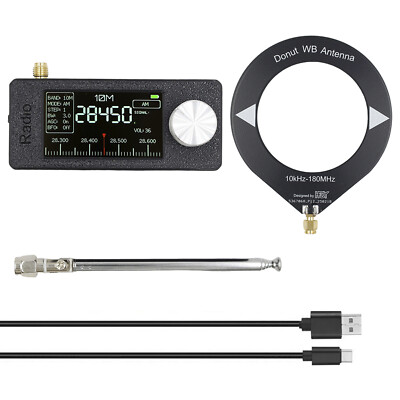 SI4732 Portable Radio 0.5-108MHz LSB USB Mini Pocket Radio 1.9-inch IPS Display
