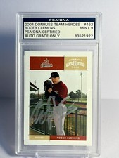 2004 Donruss Team Heroes - DNA Certified #462 Roger Clemens PSA 9 NICE!!