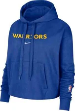 Nike women NBA oversize City Edition Golden State Warriors Cropped Hoodie Jersey