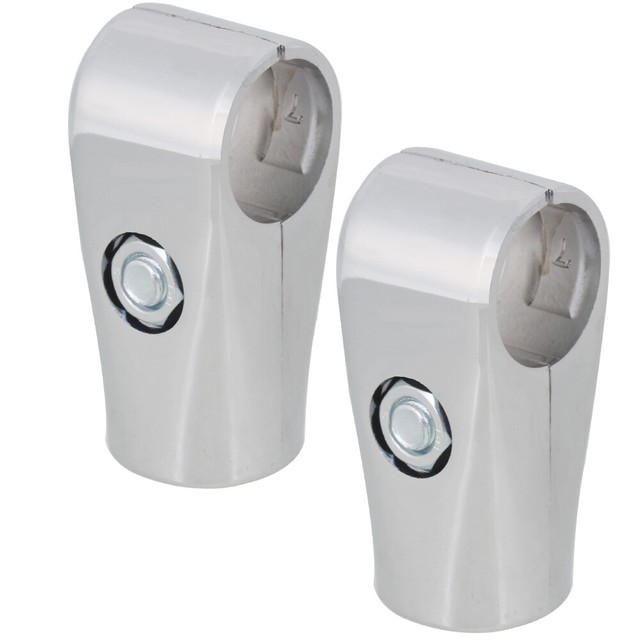 2pcs Metal Drying Rack Pipe Fittings Twoway Connector For 25mm Round