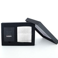 ZIPPO Geschenkset mit Zigarettenetui Chrom gebürstet