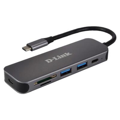 D-Link Dockingstation USB-C 5in1 - 2x USB 3.0 - 1x HDMI - 1x SD/Micro SD