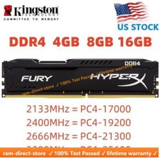FURY DDR4 8GB 16GB 32GB 3200 2400 2666 MHz Desktop RAM Memory DIMM 288pin