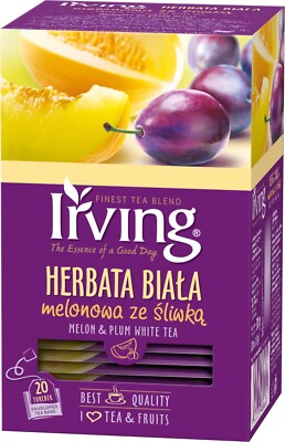IRVING White Tea: MELON & PLUM- Made in Europe- FREE US SHIPPING