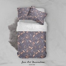 3D Birds Pattern Brown Quilt Cover Set Duvet Cover Bedding Pillowcases
