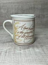 Vintage Friendship coffee Mug with Lid Mug Mates by Hallmark 1986 2 pc mint