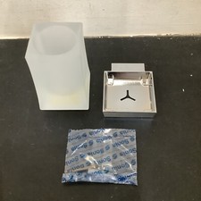 Sonia Wall Mounted Toothbrush Holder. Chrome/Glass. 55110026. W22