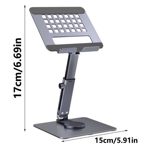 360 obrotowych aluminiowych tabletów stojak biurko pionki regulowana wysokość pod wieloma kątami - Zdjęcie 8 z 12