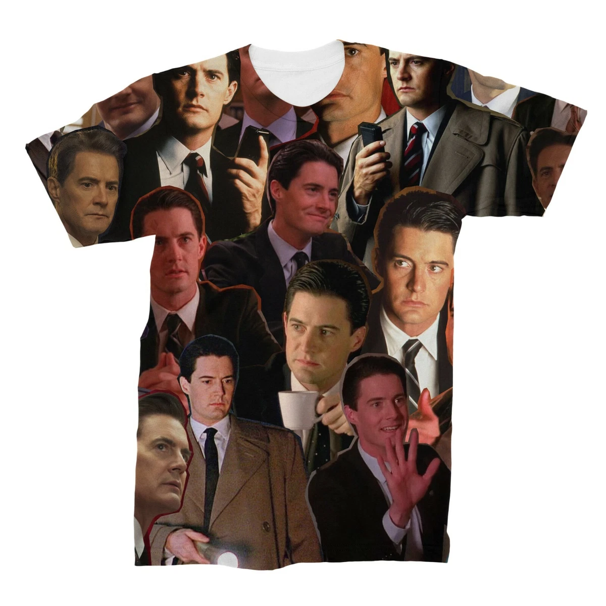 Dale Cooper Twin Peaks Photo Collage T Shirt