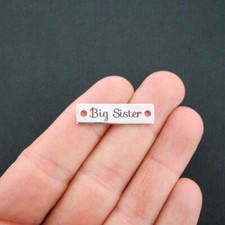 Big Sister Stainless Steel Connector Charms - BFS016-7205