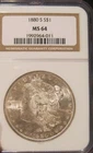 1880 S Morgan silver dollar - NGC MS 64, Frosty, Frosty Gem, 4214