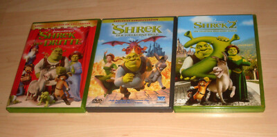 3 DVDs - Shrek Trilogie - alle 3 Teile - Dreamworks 1 + 2 + 3