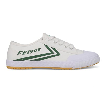 Feiyue FE Lo 1920 in White with Green Men s 7 / Women s 9 Canvas Sneakers