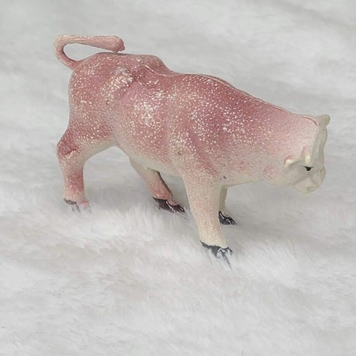 Vintage Plastic Bull Toy Figurine Spanish Fighting Bull Toro Bravo Single Loose - Picture 3 of 8