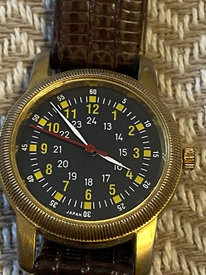 Mens Military WWII Type A-D Watch-W-6433 Quartz Japan!!!!!!! | eBay