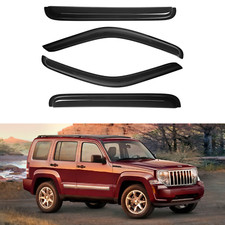 Fit For 2008-2013 Jeep Liberty Smoke Window Visor Sun Rain Deflector Guard