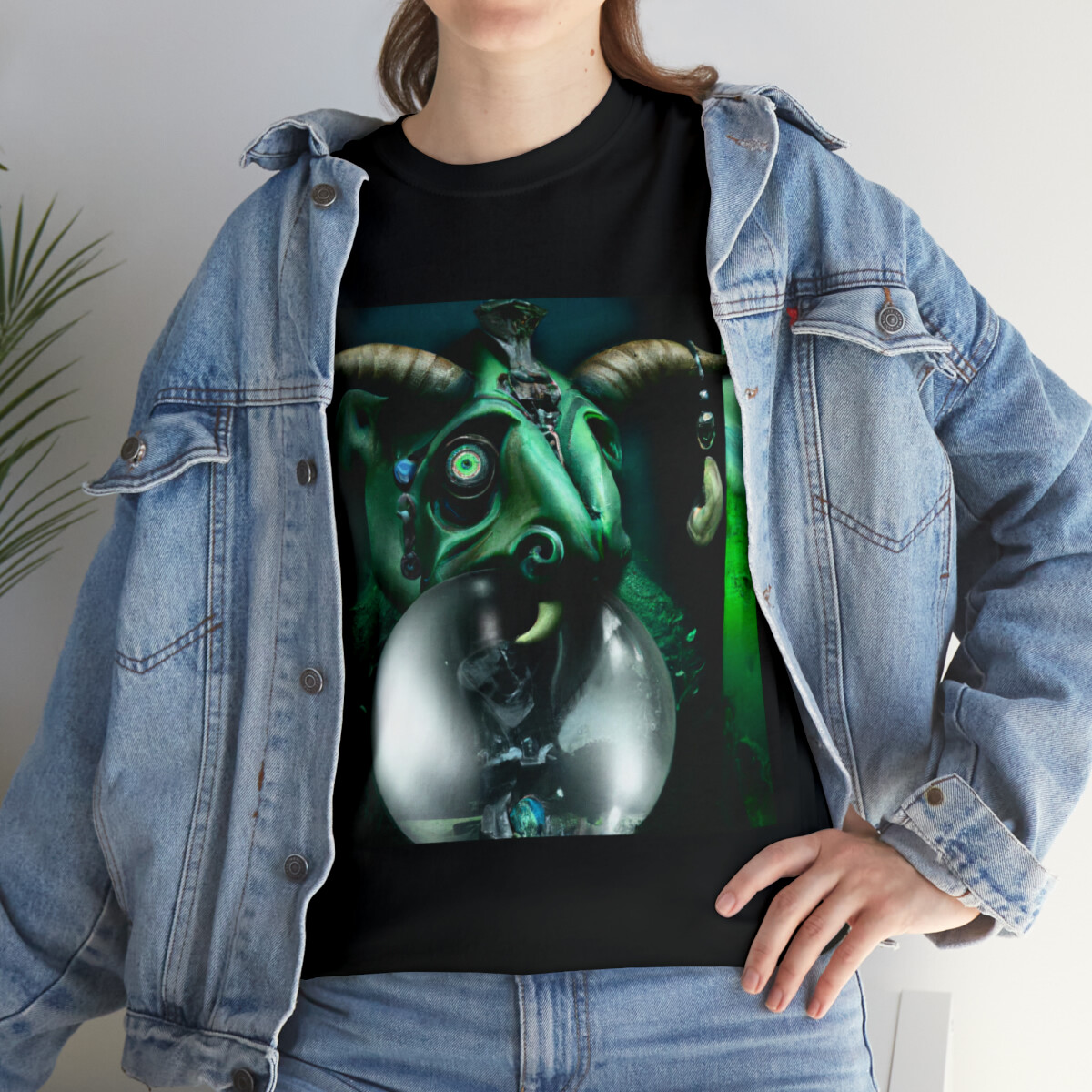 Dark Fantasy Art T Shirt Abstract Monster Metal Band Tee Tour Halloween Scary