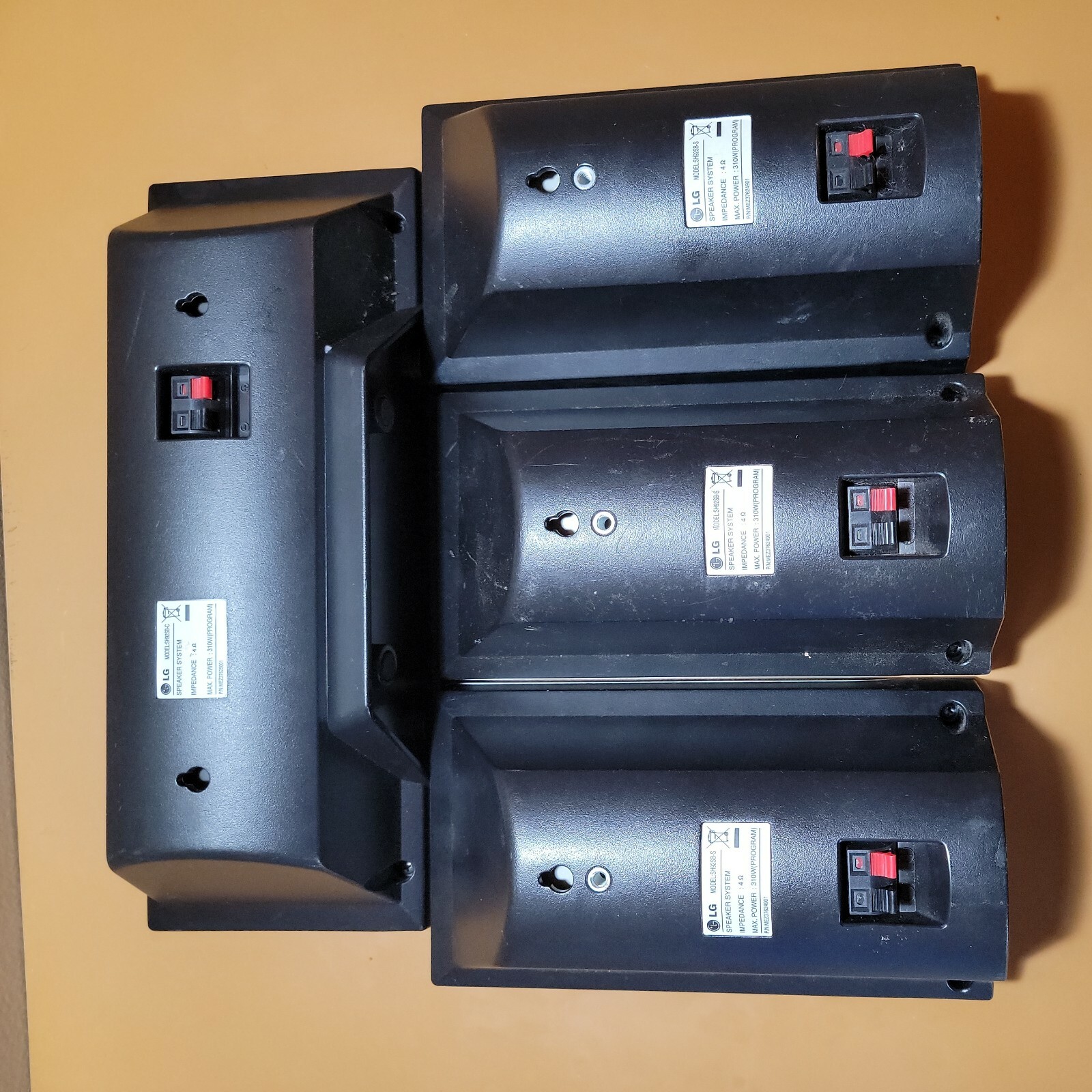 LG SH92SBS SH92SBC 310 WATT Satellite Home Theater Surround Speakers