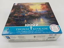 Thomas Kinkade Nanettes Cottage 1000 piece Jigsaw Puzzle 27in x19in USA made