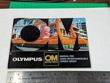 Olympus OM System Manual For Zuiko Interchangeable Lenses Group, English