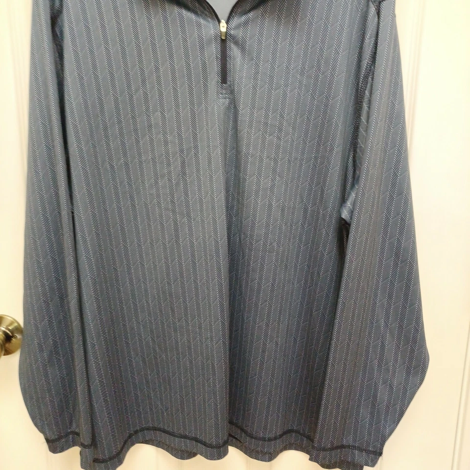 CAMISA HOMBRE ROUNDTREE & YORKE PERFORMANCE AZUL MANGA LARGA 1/4 CREMALLERA AZUL XL Foto 3 de 4