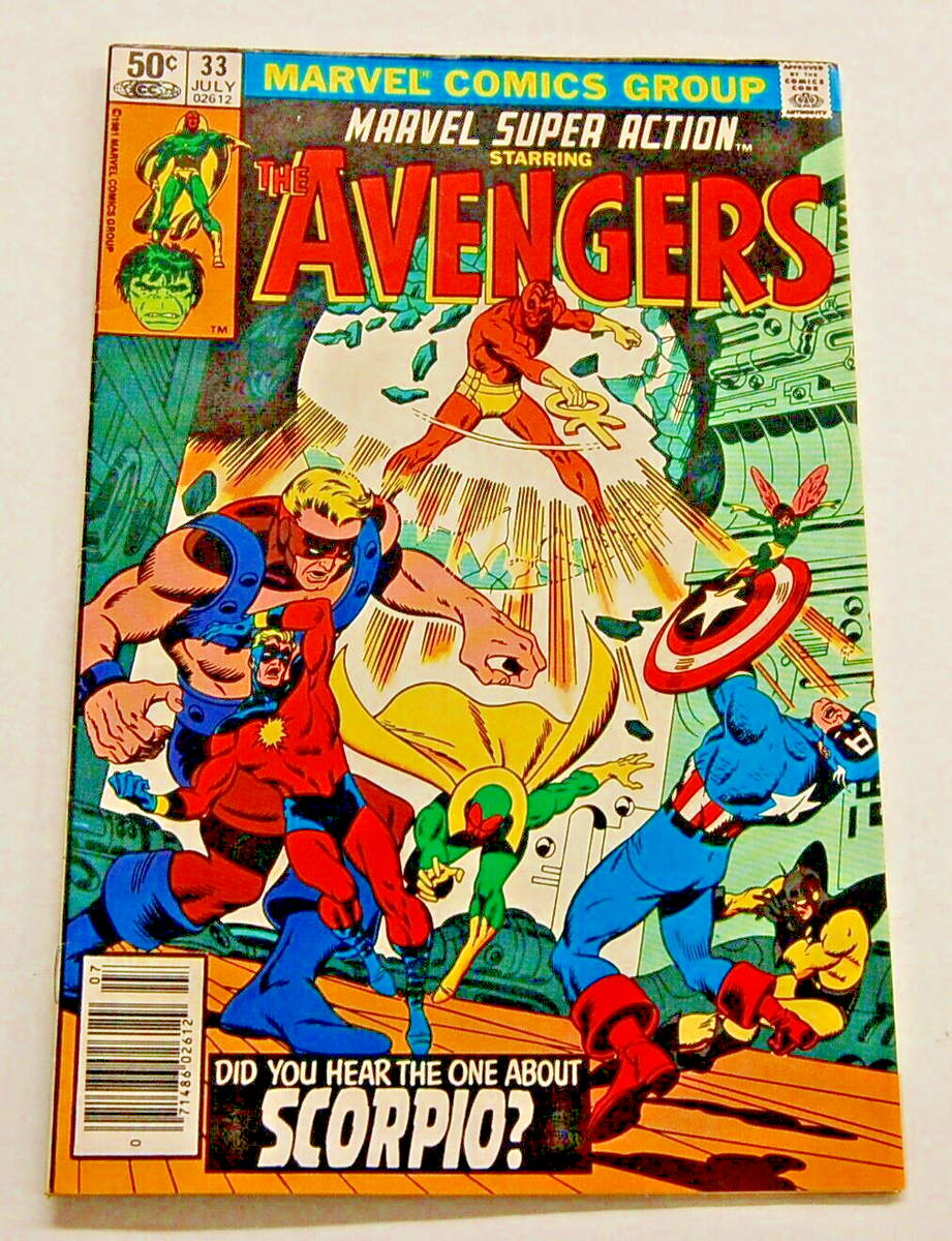 The Avengers #33 July 1981 Marvel Comic Book 50¢ cover price