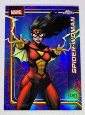 2026 Topps Chrome Marvel - Spider-Woman #167 - Spider-Web Red/Blue Refractor /62
