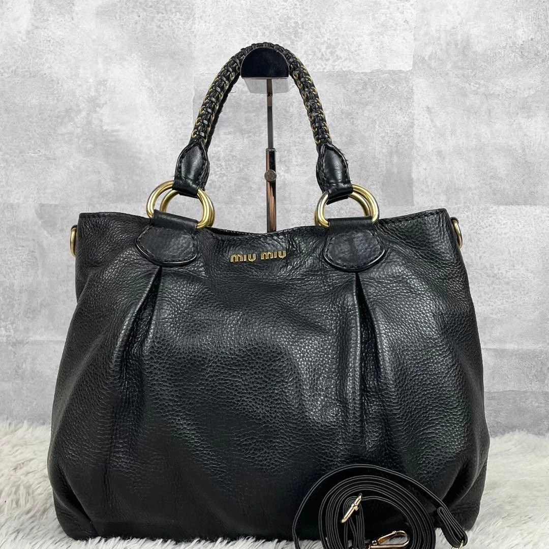 Black Miu Miu Tote Bags & Handbags for Women for sale | eBay