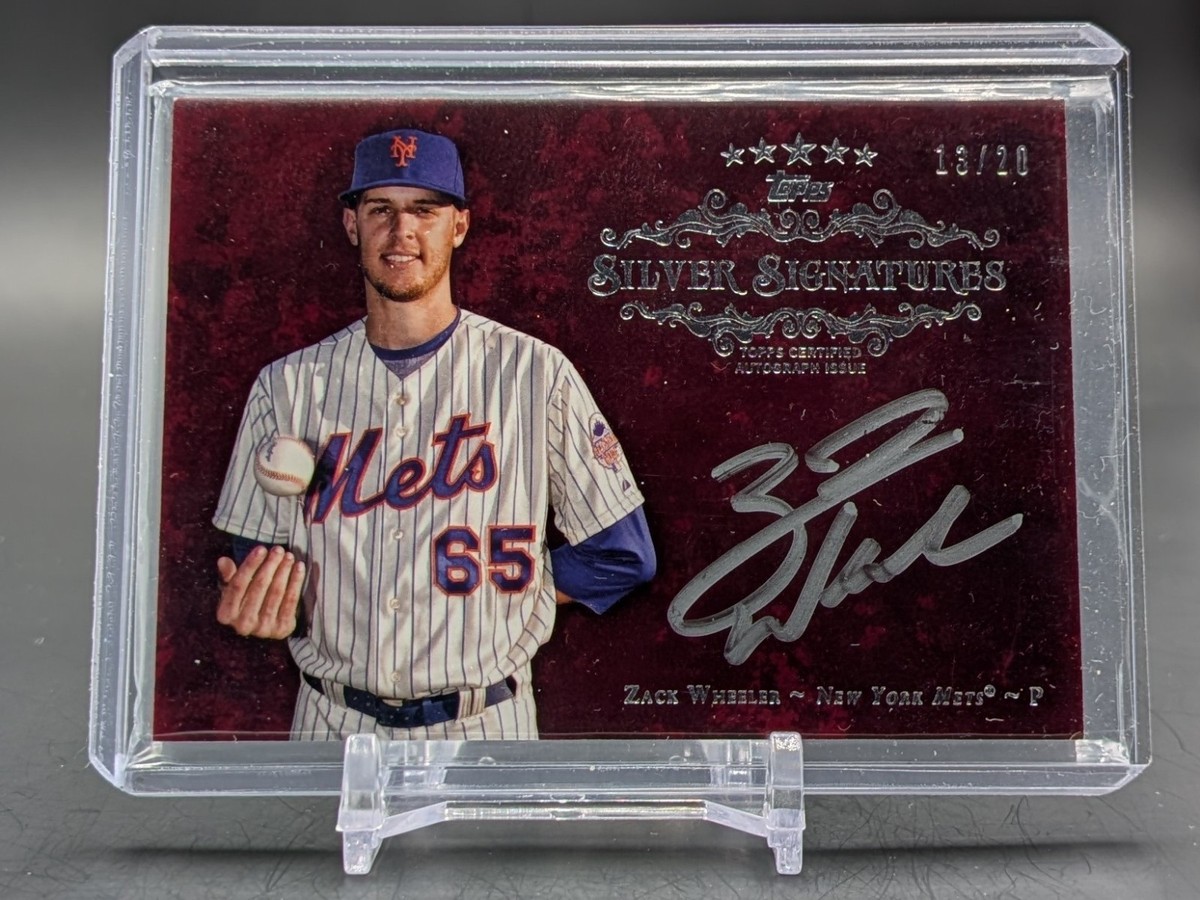 2013 Topps Five Star Silver Signatures Zack Wheeler #FSSS-ZW Red 