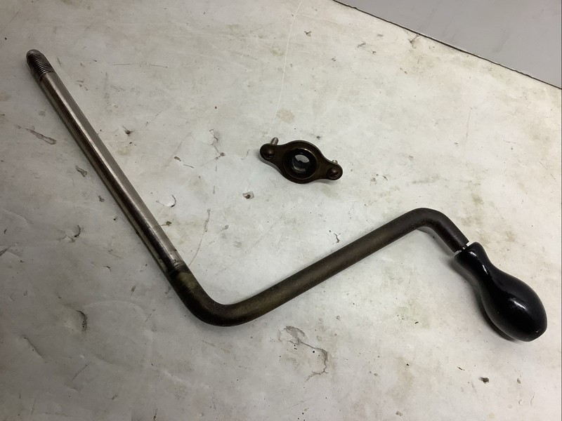 Antique Victrola VV-100 Motor Crank Handle & Trim  :  Original Parts