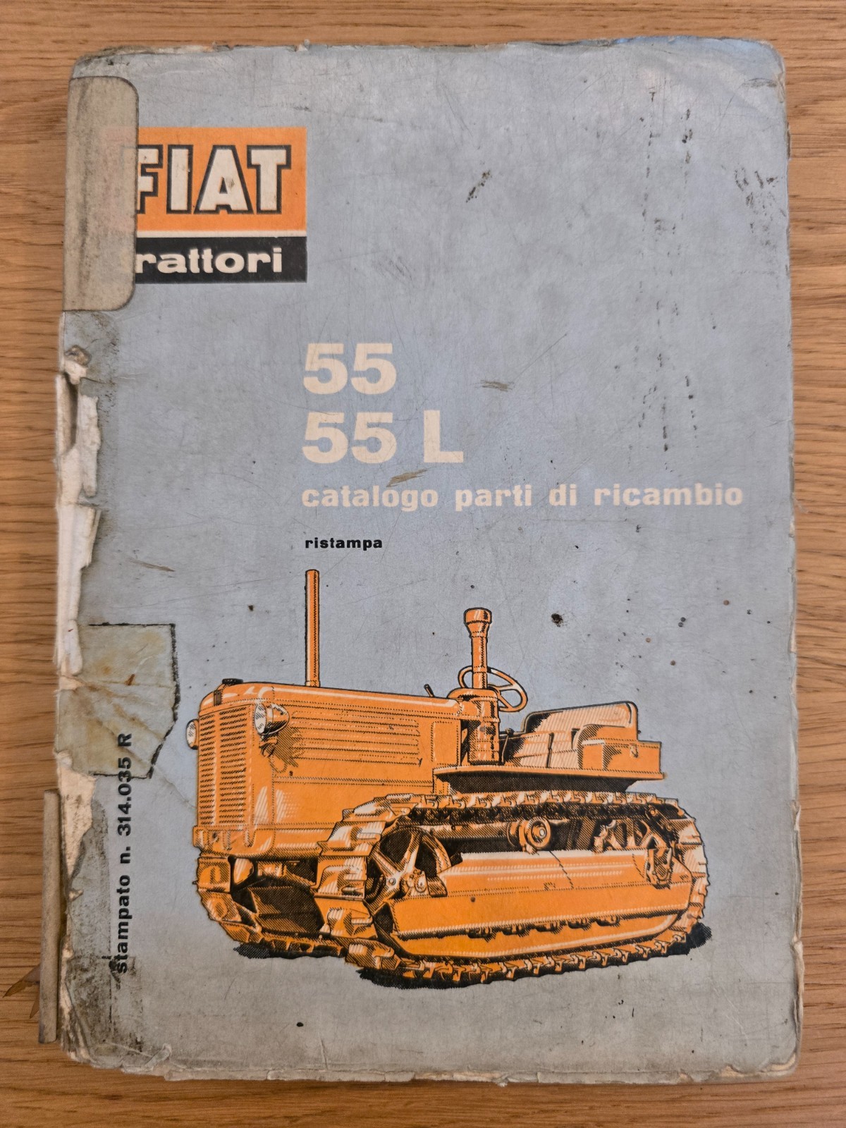 *raro* catalogo parti di ricambio trattore Fiat OM 55 / 55L