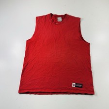 Nike Basketball Vintage Tank Top Shirt Red Made In USA Men’s Size Large