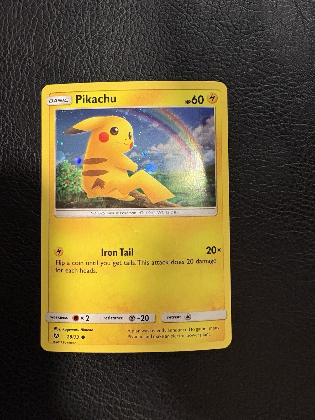 Pikachu 28/73 NMCosmo Shining Legends Costco Canada Pokemon Card Free Shipping