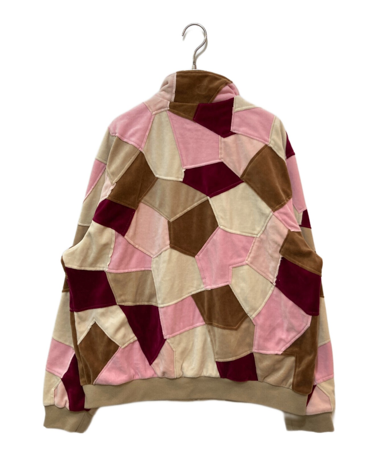 SUPREME Patchwork Velour Track Jacket Size: L Pin… - image 2