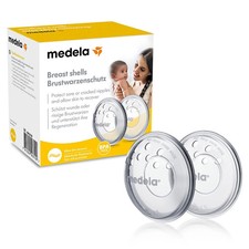 Medela Brustwarzenschutz/BPA-frei/weicher Silikon/atmungsaktiv/2er Set