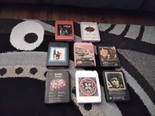 Lot of 8 Vintage 1970's 8 Track Cassette Tapes Classic Rock And Roll UNTESTED