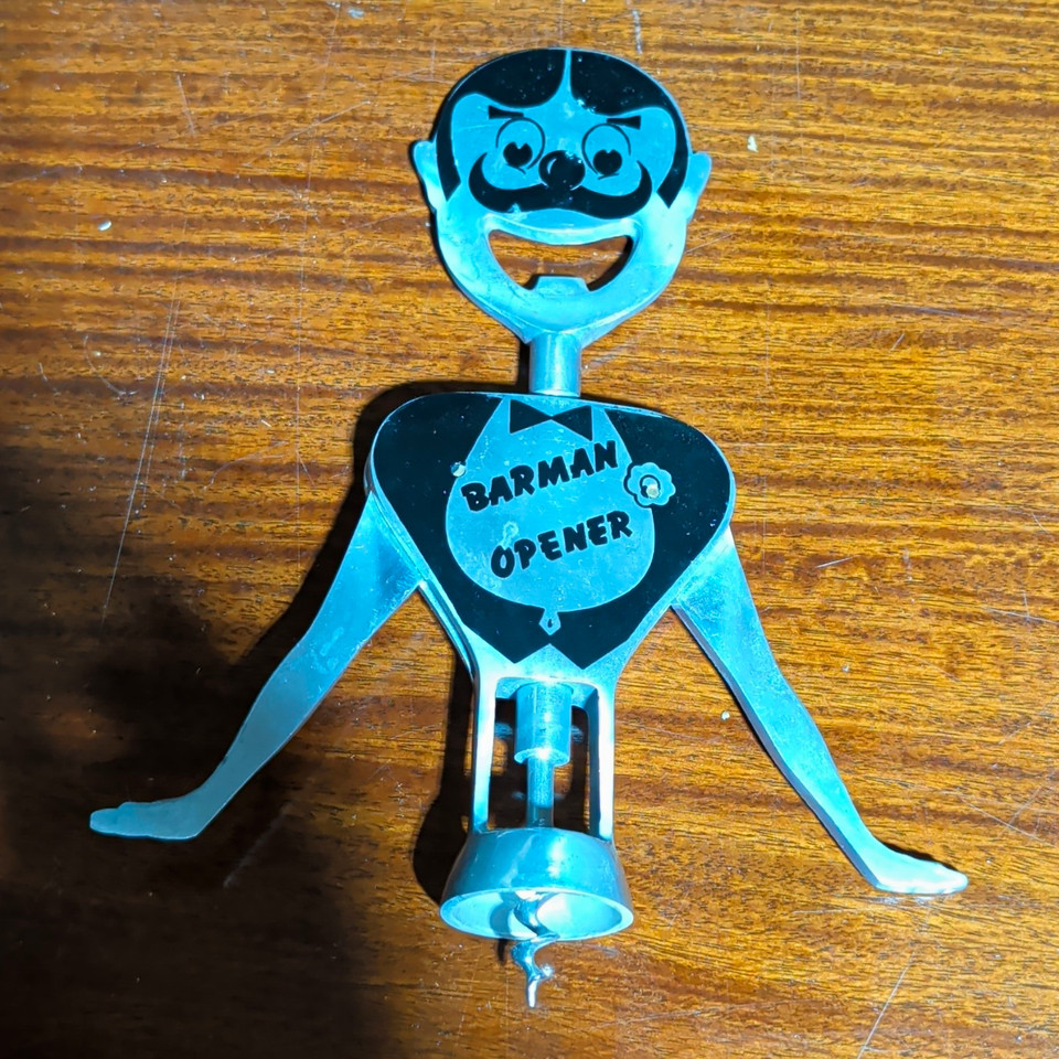 Vintage c.1950's Carlo Gemelli Clown Corkscrew/Bottle Opener