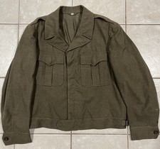 RARE WWII WW2 44R US ARMY IKE JACKET 1944 WOOL SERGE JACKET FIELD WOOL OD ETO