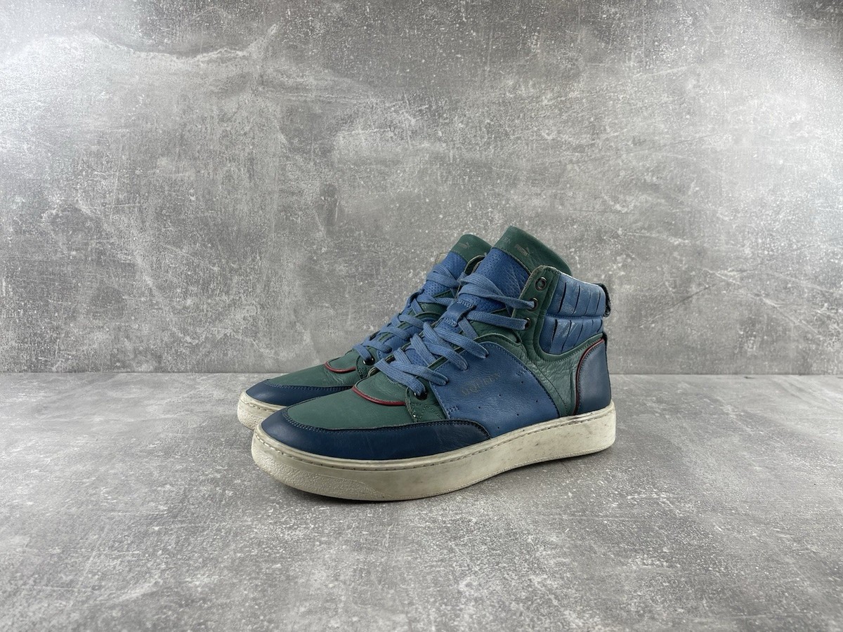 j*n様 puma alexander mcqueen archive shoe Alexander McQueen x Puma Archive High Top Sneakers Leathe Green
