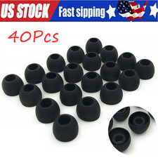 40Pcs Universal Premium Ear Tips Silicone Replacement Earbud Earbuds