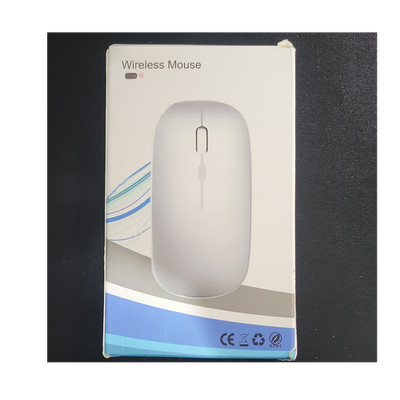 Wireless Mouse Silent Ergonomic Adjustable DPI 1600 Optical Nano Receiver White