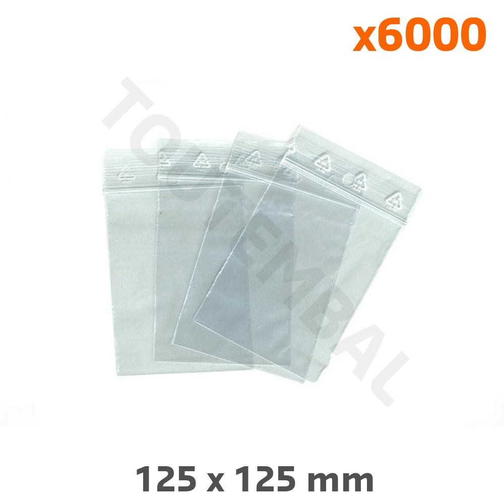 Sachet zippé 125 x 125 mm pour organiser vos perles de mercerie et accessoires de loisirs