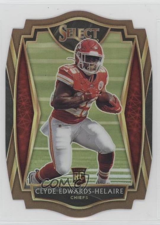 2020 Select Premier Level Copper Prizm Die-Cut /355 Clyde Edwards-Helaire 0n25