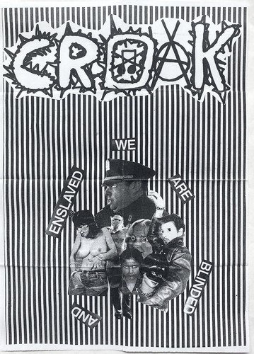 CROAK - 5 TRACKS 2014 DEMO CASSETTE TAPE HARDCORE PUNK OAF BOOTLICKER GOMS PROXY - Picture 3 of 3