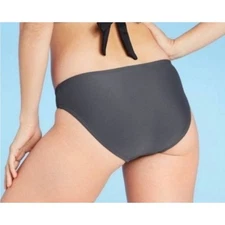 Kona Sol Bikini Bottom NEW NWT Gray XL High Coverage Hipster 