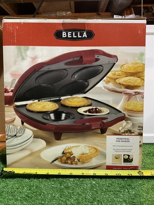 Bella Personal Pie Maker 4 Non-Stick Slots Pastry Cutter/ Dough Press Included