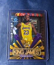 2025-26 BOWMAN CROME KING JAMES COLLECTSBLES LEBRON JAMES HOBBY STARS REFRACTOR