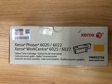 GENUINE Xerox Phaser 6020 / 6027 Yellow toner cartridge 106R02758