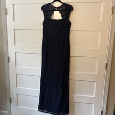 Navy Lace Long Mother Of The Bride/Groom Dress Adriana Appel formal dress