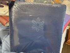 Creative Memories 12X12 Navy Blue Snowflake Album Flex Hinge w Pages NEW